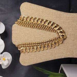 Chucky 3 Chain Gold Necklace w Toggle